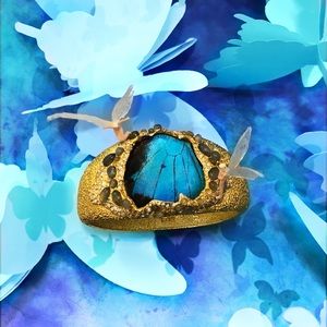 ALEXIS BITTAR REAL BUTTERFLY WING CUFF